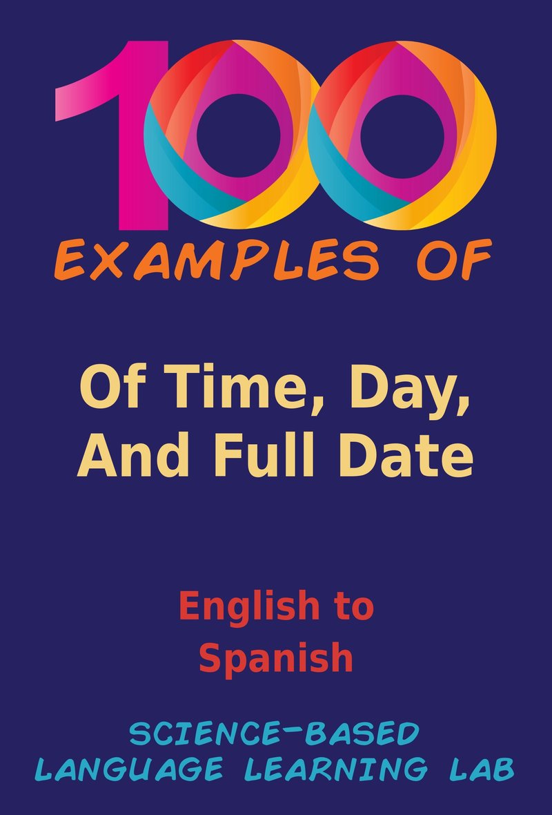 100 Examples of Time, Day, And Full Date